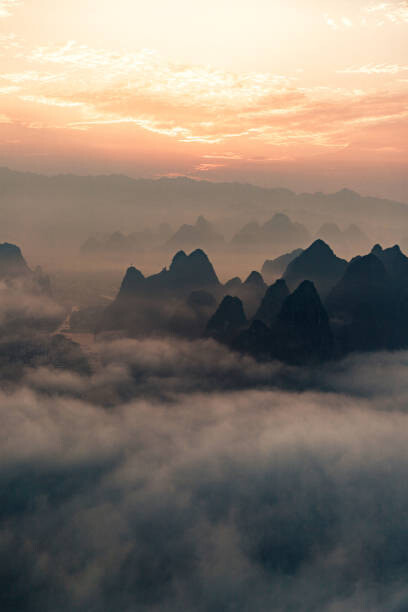 guilin hills landscape at sunrise i210136